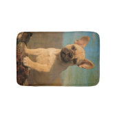 ブルドッフランスのグパピーヴィンテージ小 バスマット (正面)