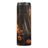 ブルドッフランスのグパンプキンハロウィーン怖い タンブラー (裏面)