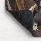 ブルドッフランスのグパンプキンハロウィーン怖い マウスパッド (コーナー)