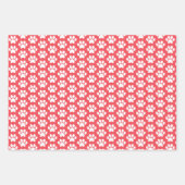 ブルドッフランスのグフランスのクリスマスパターン ラッピングペーパーシート (正面2)