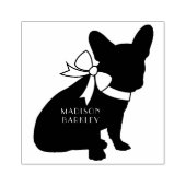 ブルドッフランスのグフレンチドッグパピーフレンチー ラバースタンプ (インプリント)