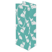 ブルドッフランスのグフレンチドッグパピーフレンチー ワインギフトバッグ (裏面アングル)