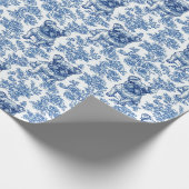 ブルドッフランスのグフレンチブルートイレパターン ラッピングペーパー (角)