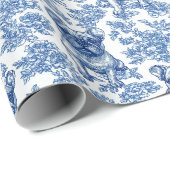 ブルドッフランスのグフレンチブルートイレパターン ラッピングペーパー (ロールコーナー)