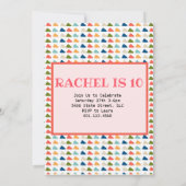 ブルドッフランスのグフレンチー誕生日ガール 招待状 (裏面)