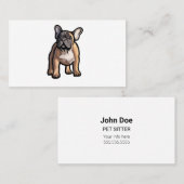 ブルドッフランスのグペットシッターの名刺 名刺 (正面/裏面)