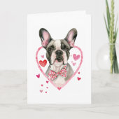 ブルドッフランスのグヴァレンティーンズデイドッグフレンチーハート シーズンカード (正面)