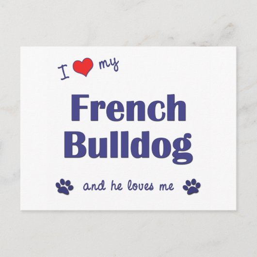 『ブルドッフランスのグ好き』 ポストカード (正面)
