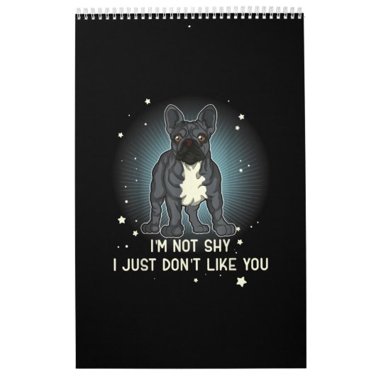 ブルドッフランスのグ贈り物女性の男性の子ども カレンダー (カバー)