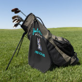 ブルドッフランスのグ·ガールズ·キッズ·ブルドフランスのッグ·ギフト ゴルフタオル (グリーン)