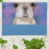 ブルドッフランスのグ キッチンタオル (折り畳み)