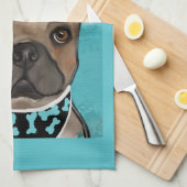 ブルドッフランスのグ キッチンタオル (四つ折り)