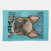 ブルドッフランスのグ キッチンタオル (横)