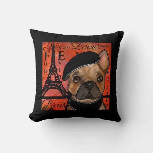 ブルドッフランスのグ クッション (正面)