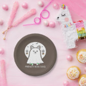 ブルドッフランスのグ·ハロウィーン·ブフランスのー·ドッグ贈り物 ペーパープレート (パーティー)