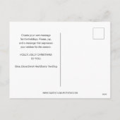 ブルドッフランスのグ&ヤドレットフェスティバルクリスマス シーズンポストカード (裏面)