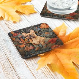 ブルドッフランスのドフレンチガーデンタペストリー誕生日 コースター