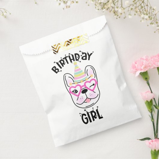 ブルドッフランスのドフレンチバースデーパーティーテーマ フェイバーバッグ (封をした状態)