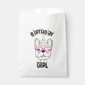 ブルドッフランスのドフレンチバースデーパーティーテーマ フェイバーバッグ (正面)