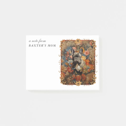 ブルドッフランスのドフレンチママヴィンテージスタイル ポストイット (正面)