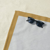 ブルドッ絵画グズ-かわいいオリジナルのドッグアート ビーチタオル (インサイチュ)