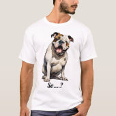 ブルドパーソナライズされたッグTシャツ Tシャツ (正面)
