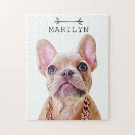 ブルドパーソナライズされたフランスのッグ |かわいいフランス人 ジグソーパズル