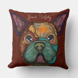 ブルドフランスのッグの手絵を描装飾用クッション クッション