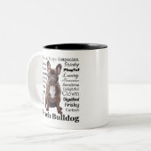 ブルドフランスのッグの特徴 ツートーンマグカップ (正面左)