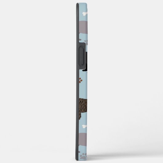 ブルドフランスのッグの骨と前足の青 Case-Mate iPhoneケース (裏面 / 右)