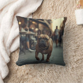 ブルドフランスのッグエレガント装飾用クッション クッション (ブランケット)