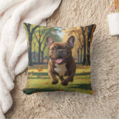 ブルドフランスのッグエレガント装飾用クッション クッション (ブランケット)