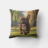 ブルドフランスのッグエレガント装飾用クッション クッション (裏面)