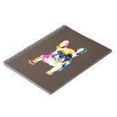 ブルドフランスのッグオリジナル水色スケッチギフト ノートブック (左側)