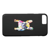 ブルドフランスのッグオリジナル水色スケッチギフト Case-Mate iPhoneケース (裏面(横))