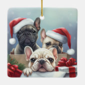 ブルドフランスのッグオーナメント セラミックオーナメント (裏面)