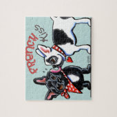 ブルドフランスのッグキス ジグソーパズル (縦)