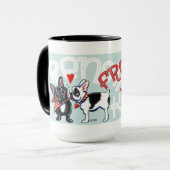 ブルドフランスのッグキス マグカップ (正面左)