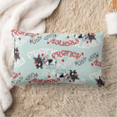 ブルドフランスのッグキス ランバークッション (ブランケット)