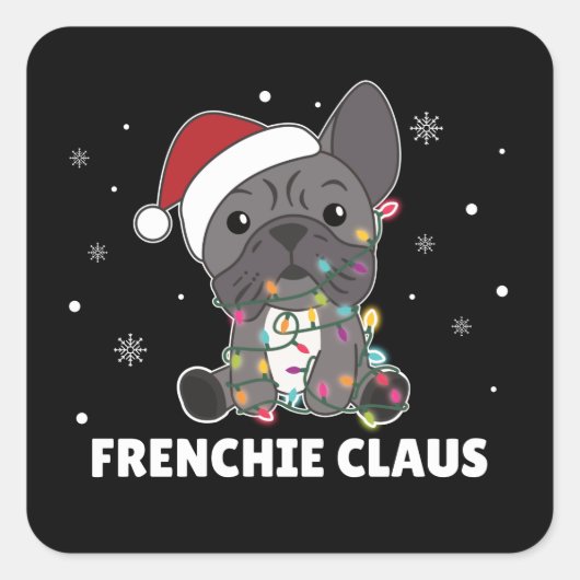 ブルドフランスのッグクリスマスプンFRENCHIEクローススクエア スクエアシール (正面)