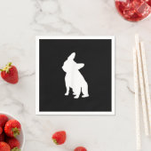 ブルドフランスのッグシンプル |フレンチ風のかわいい贈り物 スタンダードカクテルナプキン (インサイチュ)