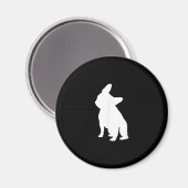 ブルドフランスのッグシンプル | frenchieかわいい贈り物 マグネット (正面/裏面)