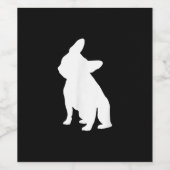 ブルドフランスのッグシンプル | frenchieかわいい贈り物 ワインラベル (シングルラベル)