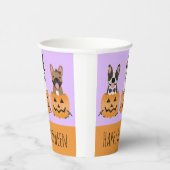 ブルドフランスのッグハッピーハローウィン 紙コップ (右)