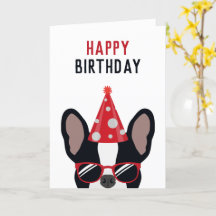 ブルドフランスのッグハッピーバースデー