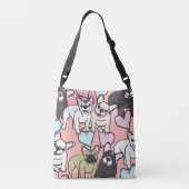 ブルドフランスのッグバッグ クロスボディバッグ (裏面)