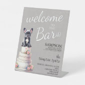 ブルドフランスのッグバー 台座サイン (正面)