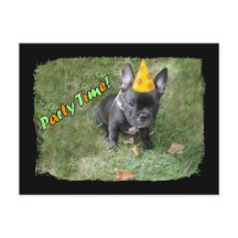 ブルドフランスのッグパーティの招待状