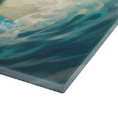 ブルドフランスのッグビーチサーフィン絵画ズ カッティングボード (角)