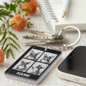 ブルドフランスのッグポートレートパーソナライズされた キーホルダー (正面右)